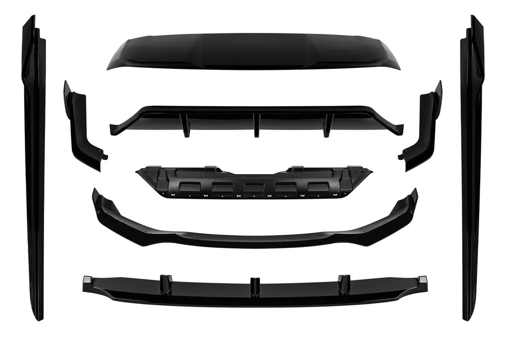 Ofertă Pachet Aero tip Black Knight potrivit pentru BMW X5 F15 2014-2018 cu pachet M, lac negru