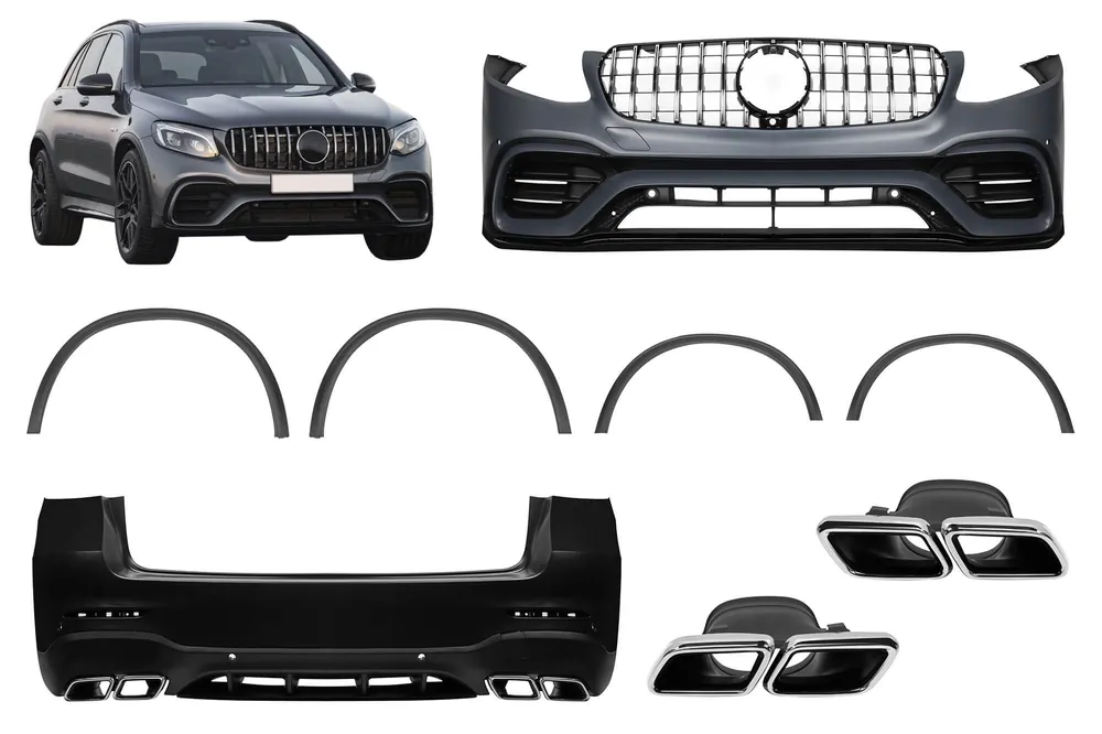 Un pachet de design tip GLC63 potrivit pentru Mercedes GLC SUV X253 2016-2019 Comandă acum