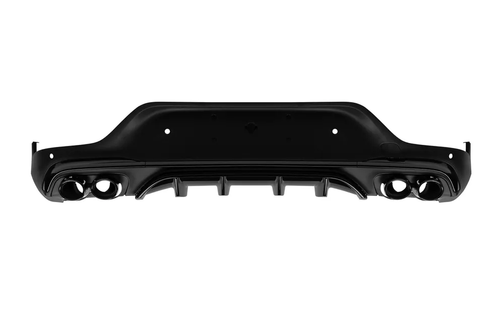 Difuzor tip GLC43 cu duze negre potrivit pentru bara spate A Design pe Mercedes GLC Coupe C253 2015-2022 -oo–oo- Preț mic
