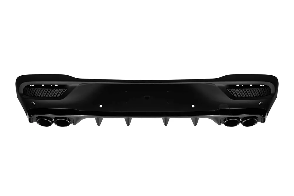 Difuzor tip GLE53 cu capete negre potrivit pentru bara de protecție A Design din spate pe Mercedes GLE Coupe C167 după 2019 -oo–oo- Transport gratuit