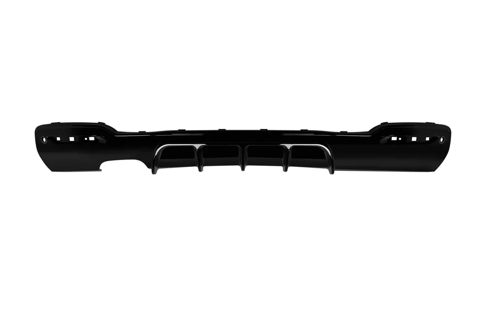 Ofertă limitată Difuzor tip M Performance Design Design potrivit pentru bara spate M Technik pe BMW Seria 3 GT F34 2013-2016 -oo–-, lac negru