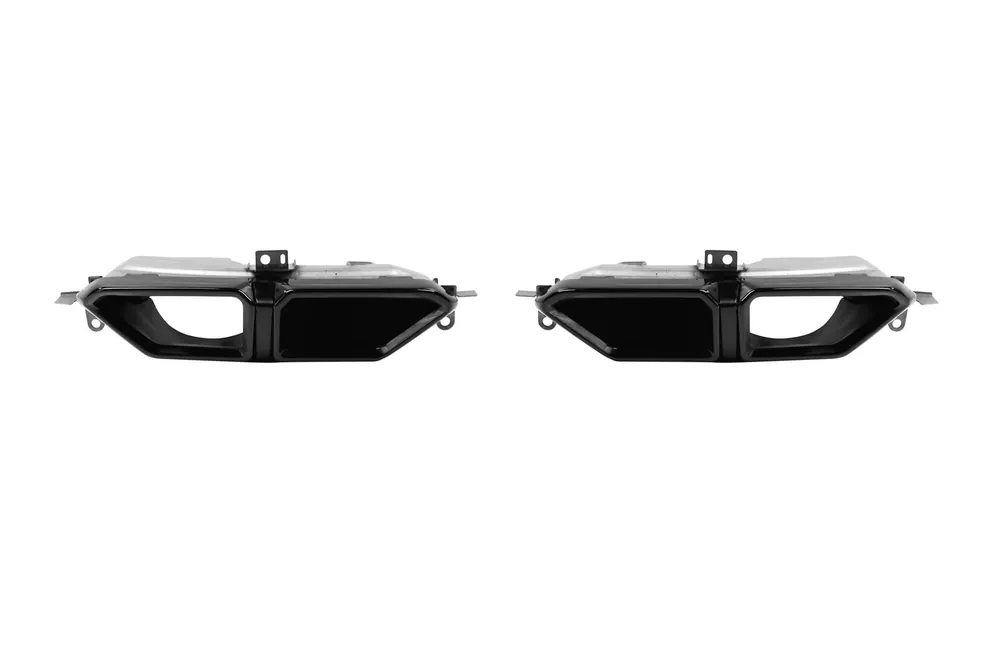 Nu rata Set de capete negre tip 760 potrivit pentru BMW Seria 7 G70 după 2023, pentru modelul echipat cu difuzor M