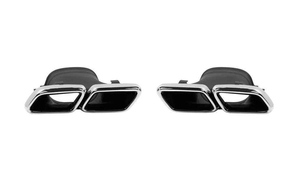 Calitate înaltă Set de vârfuri cromate tip E63 potrivit pentru Mercedes E-Class W213, S213 2017-2022, stânga și dreapta