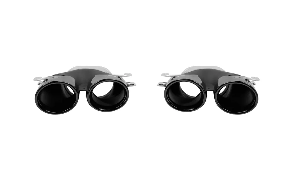 Reduceri Set de terminale de evacuare negre tip E53 potrivit pentru Mercedes E-Class W213, S213 2016-2019, stânga și dreapta