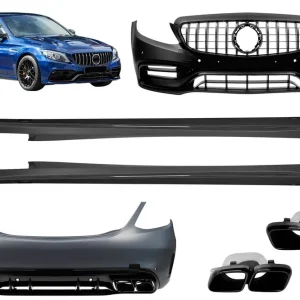 Un pachet de design tip C63 potrivit pentru Mercedes Clasa C W205 sedan 2019-2022 Ofertă
