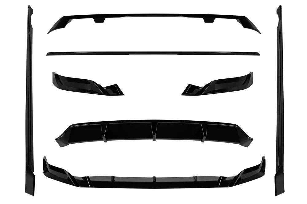 Pachet Aero tip Black Knight potrivit pentru BMW X7 G07 după 2023 pentru bare M, culoare carbon Reducere specială