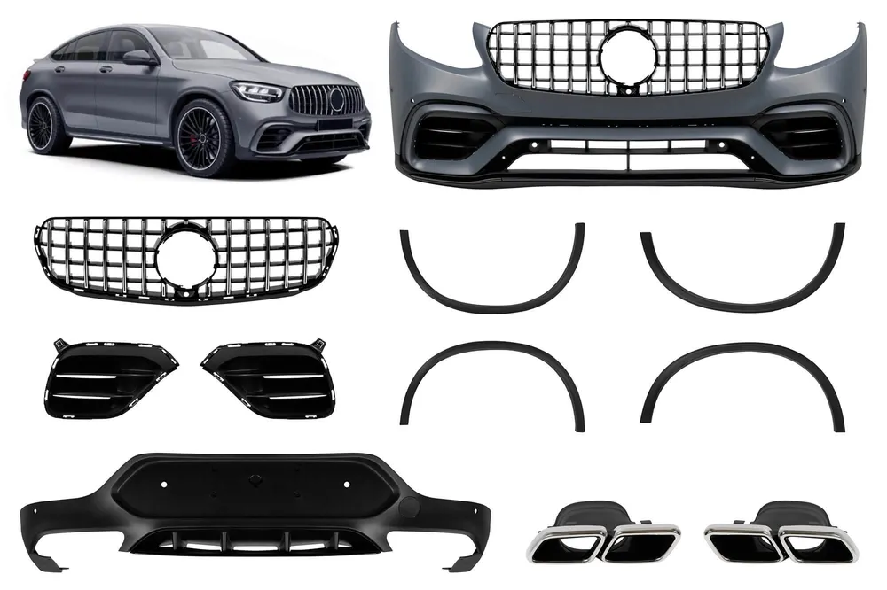 Un pachet de design tip GLC63 potrivit pentru Mercedes GLC Coupe C253 2016-2019 Comandă acum