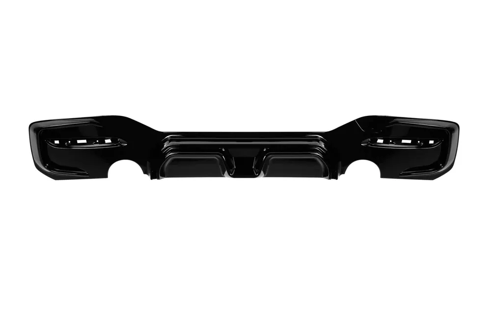 Difuzor tip CS potrivit pentru bara spate M tech la BMW Seria 1 F20, F21 2015-2019 -o–o-, lac negru Retur ușor