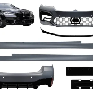 Bestseller Pachet de tuning potrivit pentru BMW Seria 5 G30 Sedan 2021-2023 cu spoiler pentru bara de protecție frontală CS5 negru
