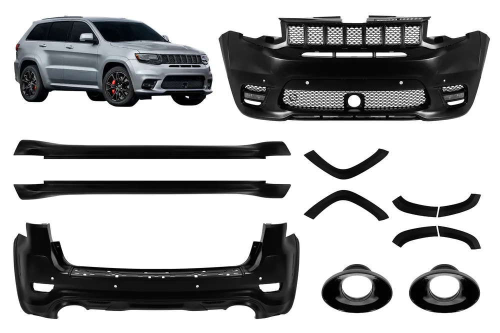 Ofertă limitată Pachet de tuning tip SRT potrivit pentru Jeep Grand Cherokee 2014-2020 cu capete negre
