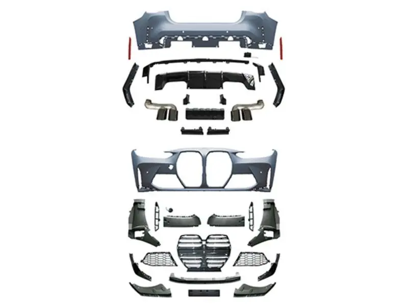 Kit caroserie M4 potrivit pentru BMW 4 series G26 Gran Coupe după 2021 cu ieșiri de evacuare negre Plată securizată