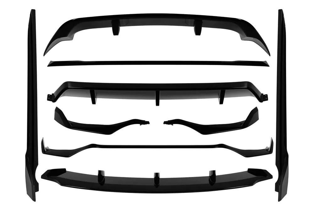 Ofertă de sezon Kit caroserie Aero tip Black Knight potrivit pentru BMW X5 G05 după 2019 cu kit de caroserie M, negru lucios