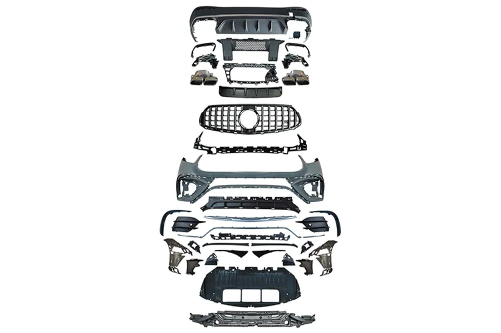 Premium Pachet de tuning tip GLC63 potrivit pentru Mercedes GLC SUV X254 după 2023, pentru modelul echipat cu bara spate A Design Line