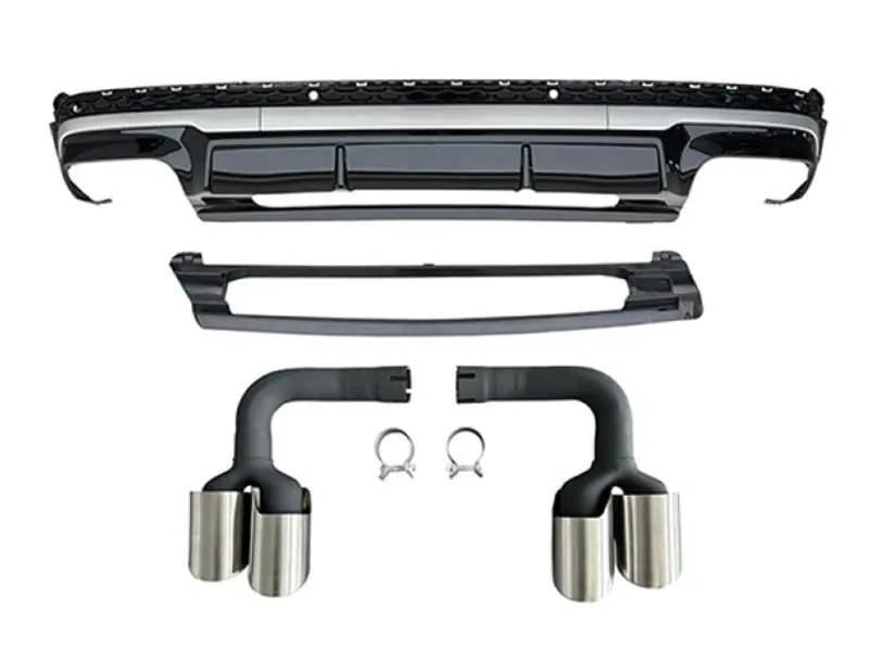 Difuzor tip SQ7 cu capete cromate potrivit pentru Audi Q7 după 2024 Promoție