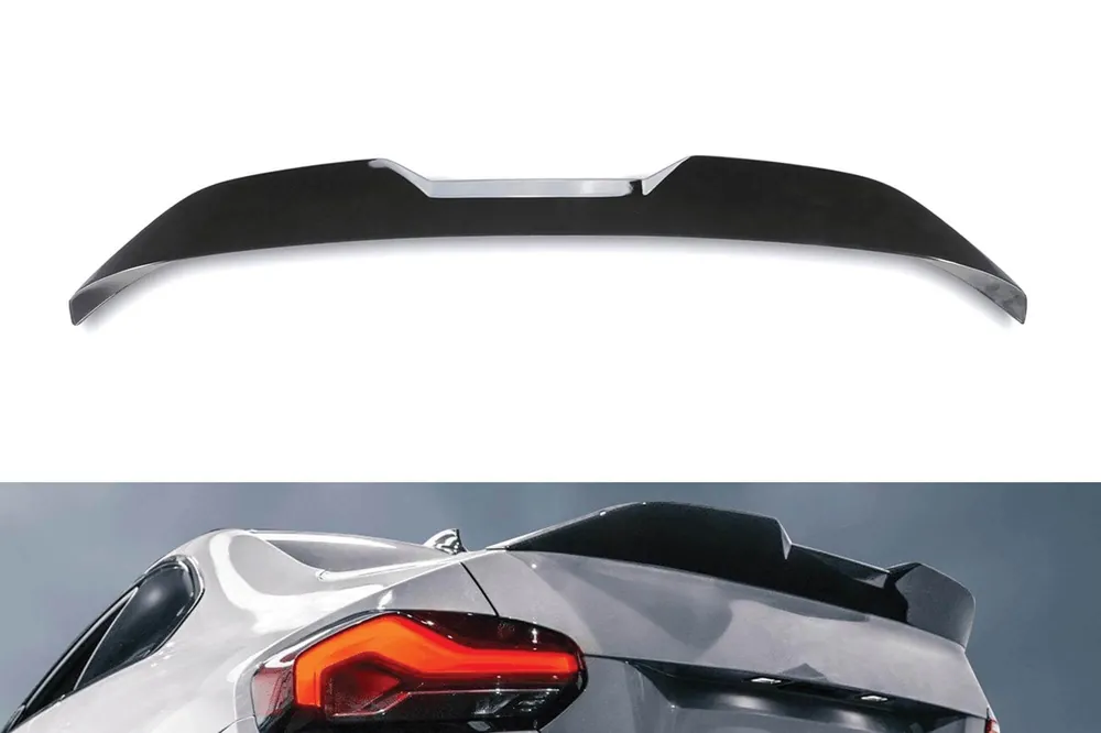Cel mai bun preț Spoiler M Performance Design Design potrivit pentru portbagaj pentru BMW Seria 2 G42 coupe după 2022, lac negru