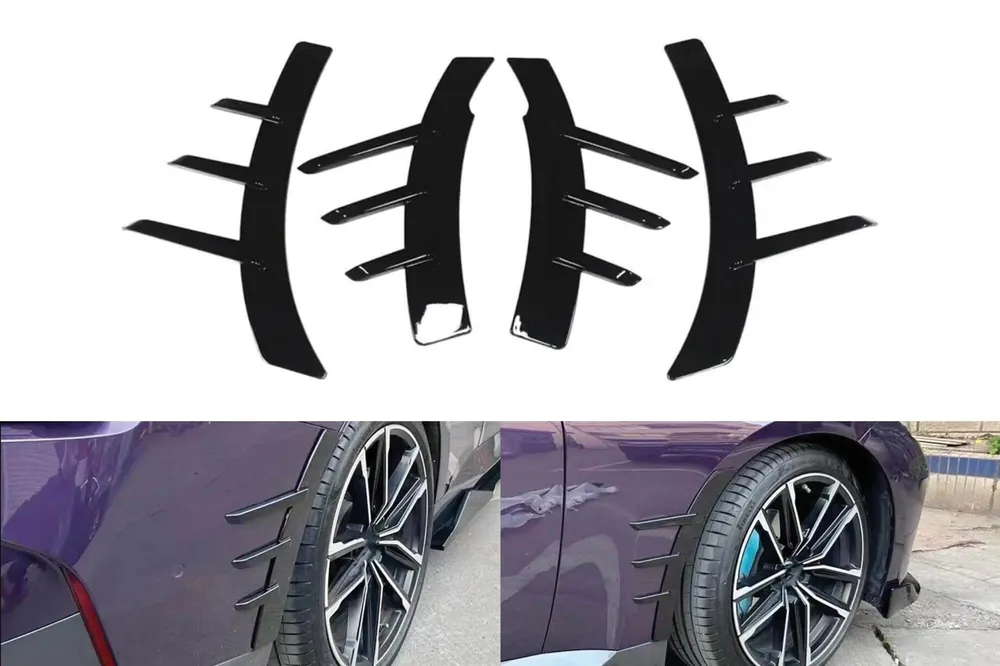 Cumpără acum Adăugiri M Performance Design Design pentru aripi frontale și spate potrivite pentru BMW Seria 2 G42 după 2022, lac negru