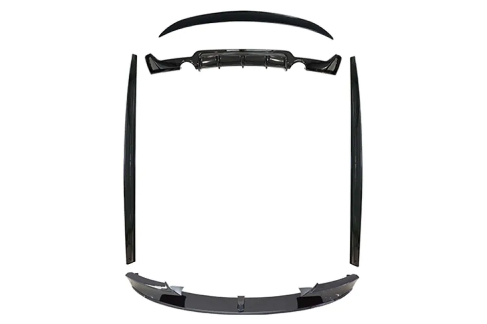 Preferatul clienților Pachet Aero tip M Performance Design Design potrivit pentru BMW Seria 4 F32, F36 2013-2020, pentru modelul potrivit pentru M-tech, lac negru