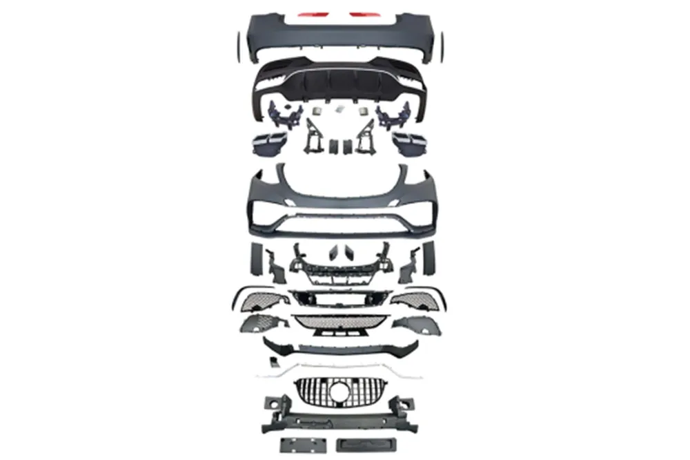 Retur ușor Pachet de tuning tip GLE63 potrivit pentru Mercedes GLE Coupe C292 2016-2019 cu bara spate