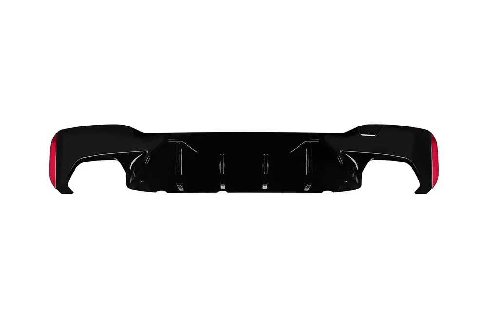 Reducere Difuzor tip M5 Competition potrivit pentru versiunile 530, 540 cu bara de protecție M Technik spate pe BMW Seria 5 G30 sedan, G31 break 2017-2020 -oo–oo-, lac negru