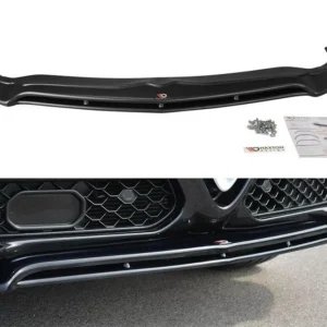 Transport gratuit Spoiler Maxton Design versiunea 2 potrivit pentru bara frontală a Alfa Romeo Stelvio 2016-2020, lac negru