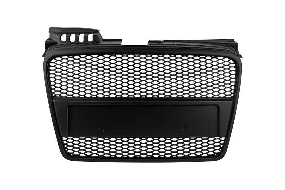 Grilaj mat negru fără emblemă tip RS potrivit pentru Audi A4 B7 sedan, break 2004-2007 cu bara de protecție standard Ofertă limitată