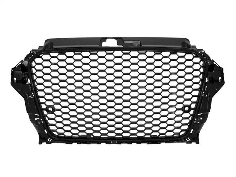 Ofertă exclusivă Grilaj tip RS3 cu lac negru, potrivit pentru Audi A3 2013-2016 cu PDC
