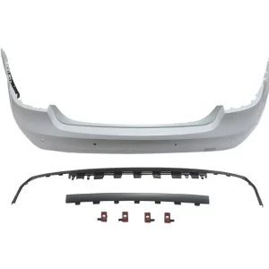 Bumper AMG spate tip E63 potrivit pentru Mercedes E-Class W212 sedan 2009-2013 cu PDC/2 difuzor/2 tevi de evacuare -oo–oo- Cel mai bun preț