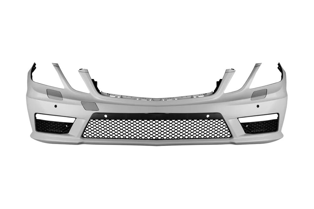 Bumper AMG frontal tip E63 potrivit pentru Mercedes E-Class W212 2009-2013 sedan/combinate cu PDC/fără lumini de zi DRL/cu duze de spălare Reducere extra