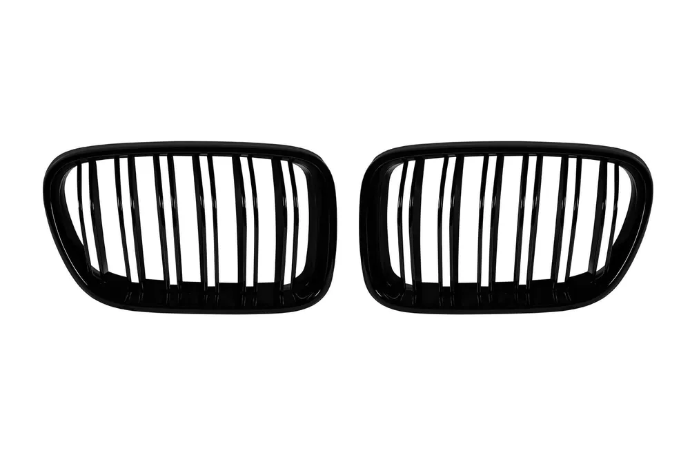Grile rinichi cu fante duble vopsite în negru, potrivite pentru BMW X3 F25 2010-2014 Chilipir