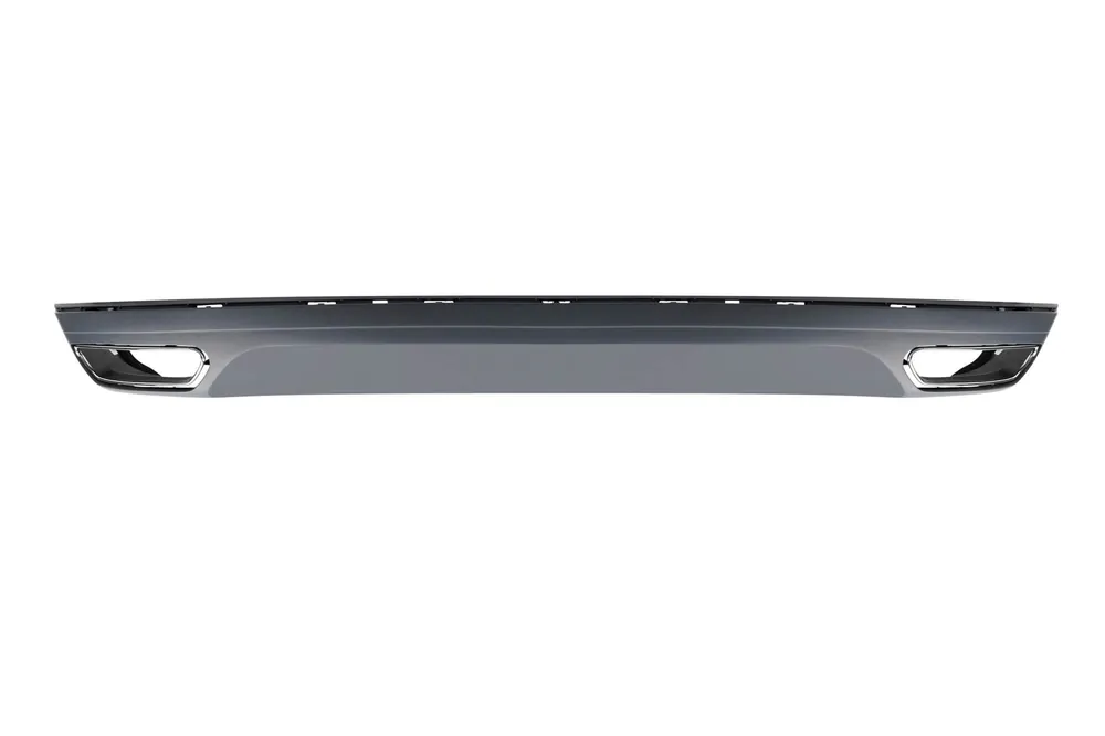 Difuzor tip W12 cu capete cromate potrivit pentru bara spate standard a Audi A8 2010-2014 -oo–oo- Mai ieftin