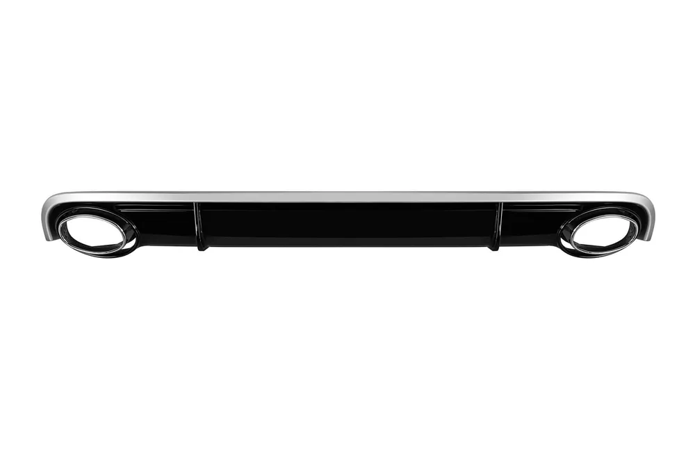 Difuzor tip RS7 cu capete cromate potrivit pentru bara spate standard a Audi A7 Sportback 2010-2014 -O–O- Comandă acum