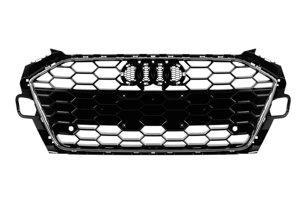 Grilaj lacuit negru tip S4 potrivit pentru Audi A4 B9.5 2020-2024 Bestseller