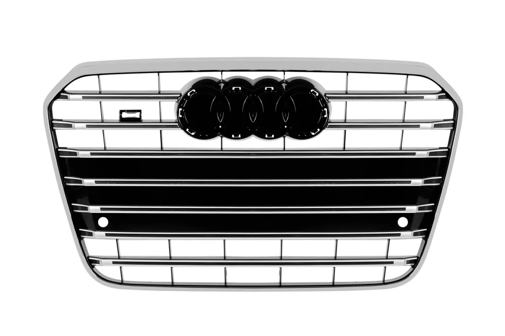 Calitate înaltă Grilă tip S6 crom/neagră potrivită pentru Audi A6 2011-2015 cu PDC