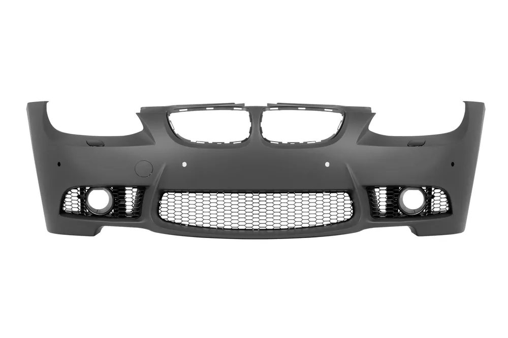 Comandă acum Bara frontală 3M potrivită pentru BMW Seria 3 E92 Coupe, E93 Cabriolet 2007-2009, cu PDC, cu găuri pentru spălarea farurilor