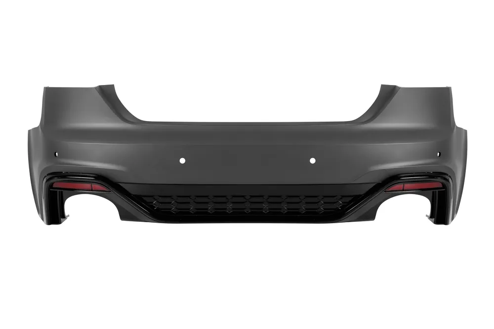 Bara spate RS5 potrivită pentru Audi A5 Sportback, Coupe, Cabrio 2020-2024 cu ieșiri de evacuare negre Bestseller