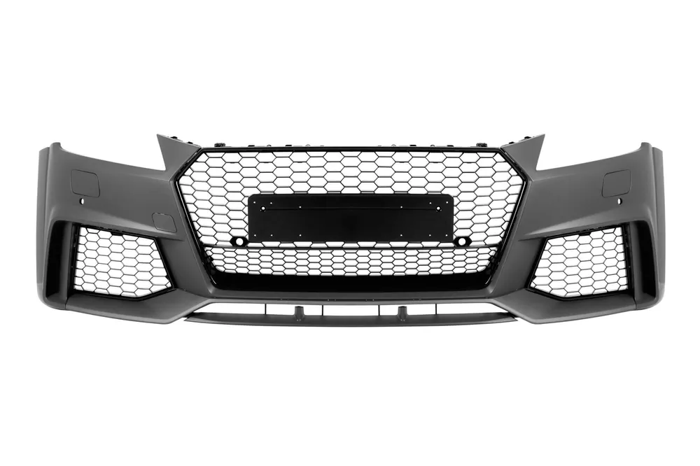 Reducere Bara frontală stil RS potrivită pentru Audi TT Coupe, Convertible 2016-2021 cu grilaj negru lucios