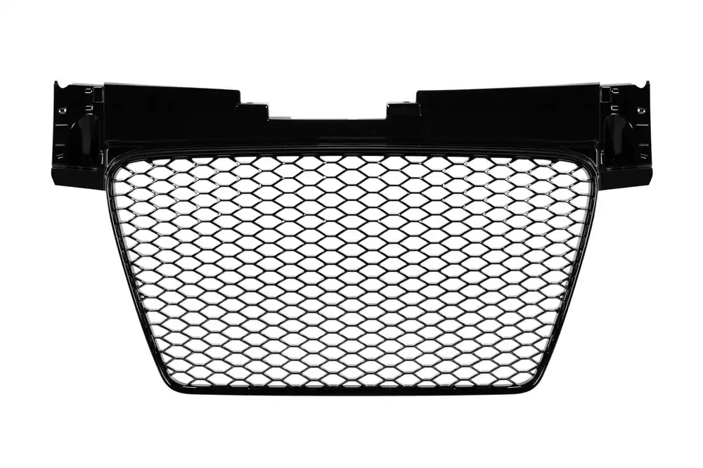 Calitate înaltă Grilaj Gloss Black stil RS, potrivit pentru Audi TT Coupe, Convertible 2008-2015 fără bază de emblemă