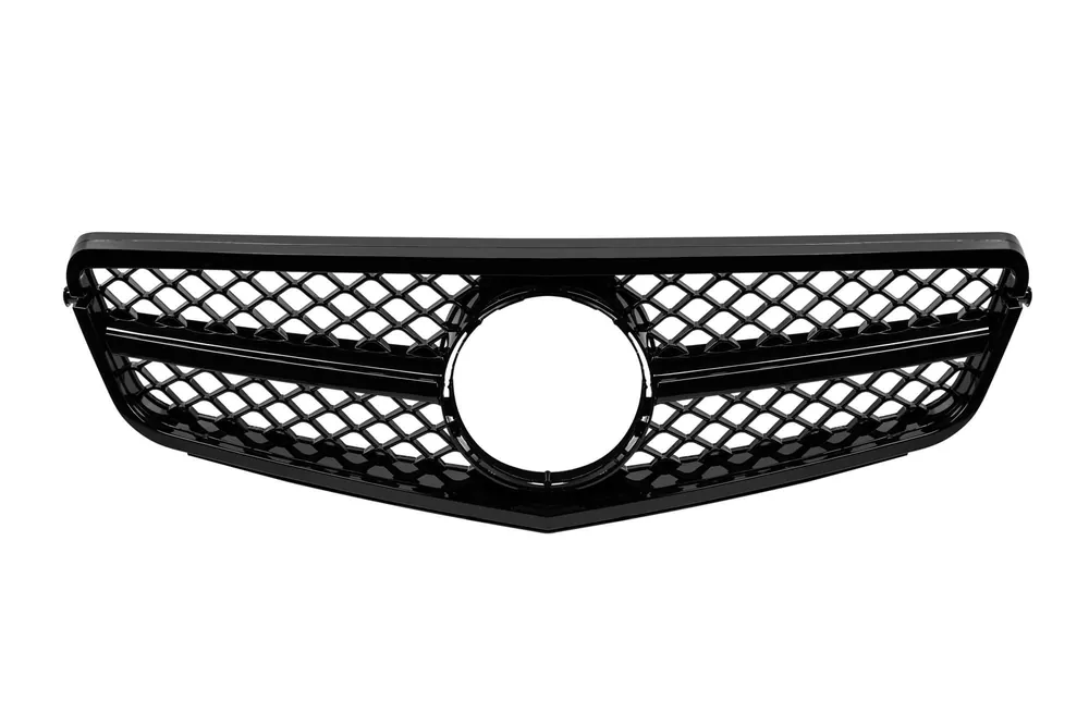 Comandă acum Grilaj de lac negru A Design tip C63 potrivit pentru Mercedes C-Class W204 sedan, break, coupe 2007-2014 cu un singur fascicul