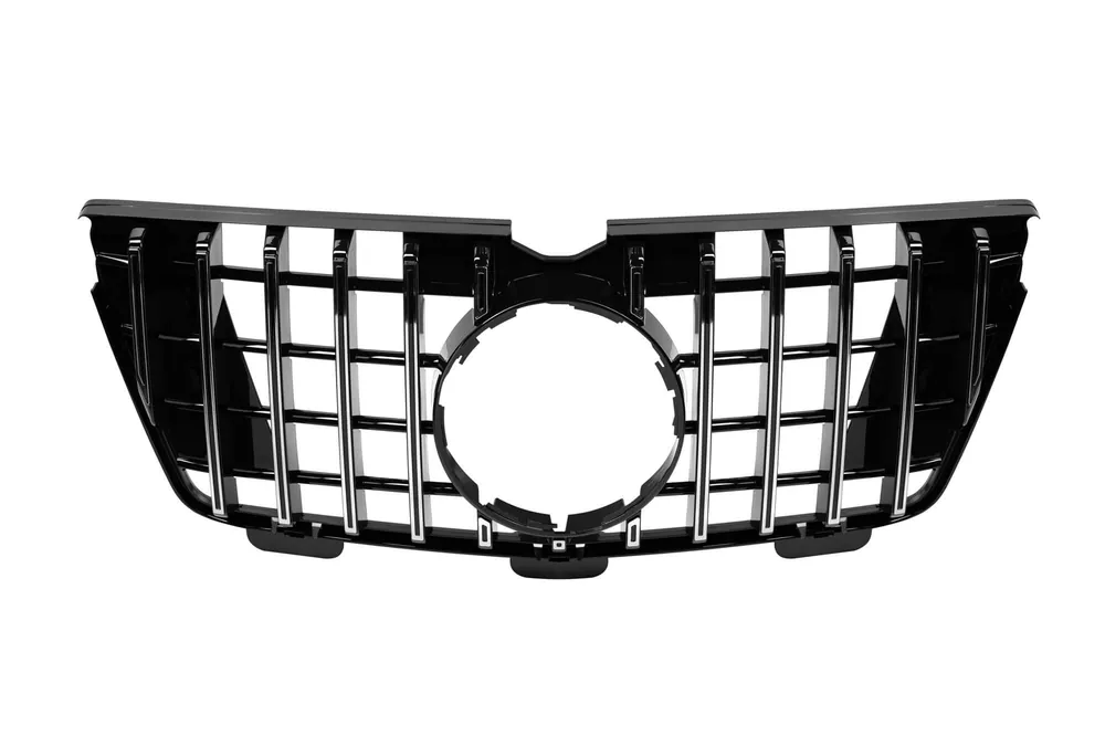 Grilă tip GT crom/neagră, potrivită pentru Mercedes GL X164 2007-2009, potrivită pentru bara frontală A Design-Line Preț promoțional