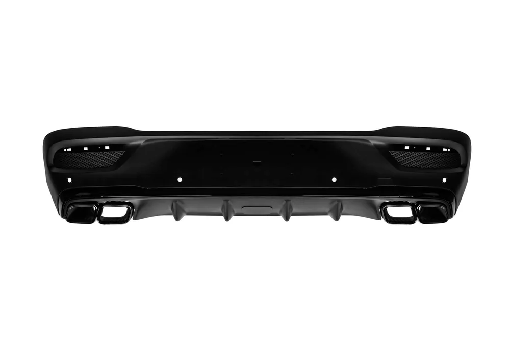 Disponibil imediat Difuzor tip GLE63 cu capete negre potrivit pentru bara spate A Design pe Mercedes GLE Coupe C167 după 2020 -oo–oo-
