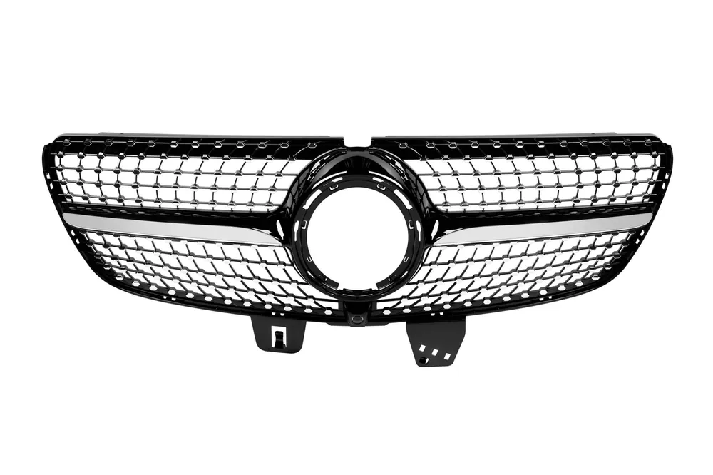 Grilă diamantată crom/neagră potrivită pentru Mercedes V class W447 2020-2023 Lichidare de stoc