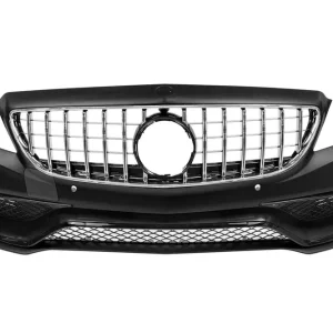 Bumper frontal A Design tip 63 potrivit pentru Mercedes CLS C218 2011-2015 cu grilă GT crom/negru și elemente din lac negru Cel mai bun preț