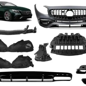 Un pachet de design tip 63 potrivit pentru Mercedes S-Class C217 coupe 2014-2020 cu țevi de eșapament negre pentru modelul echipat cu bara spate A Design Line Preț promoțional