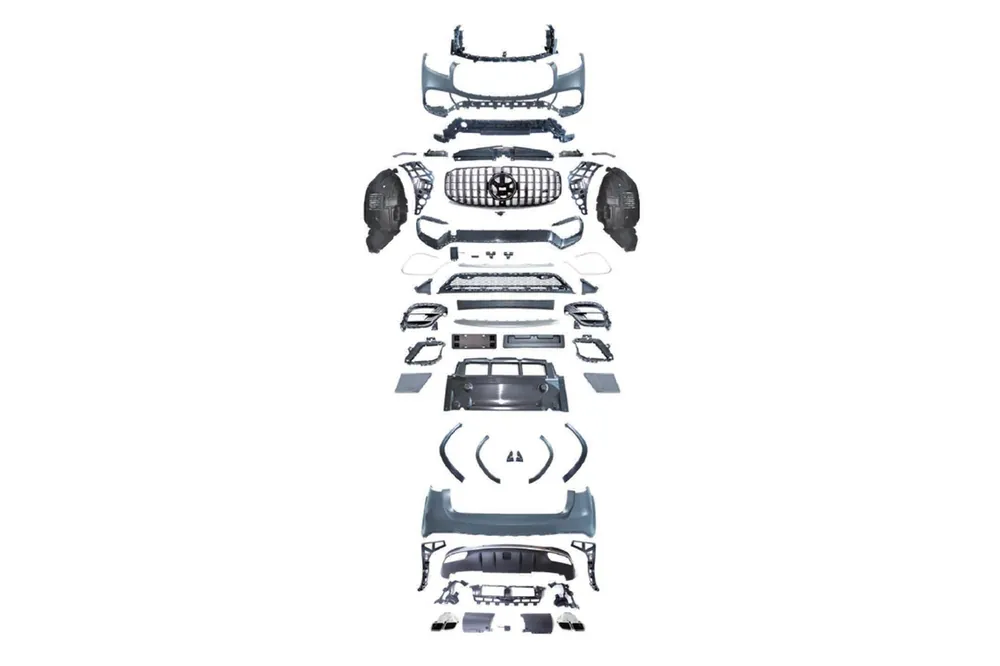 Pachet de tuning tip 63 potrivit pentru Mercedes GLS X167 2020-2023 cu elemente cromate Cumpărături sigure