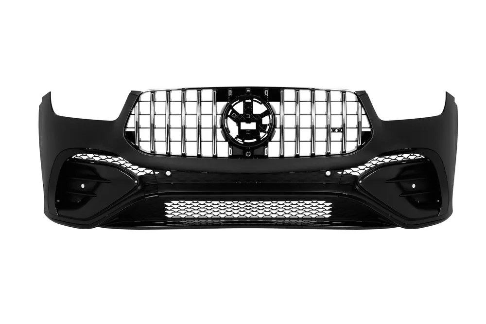 Super ofertă Bara frontală de stil Facelift GLE53 potrivită pentru Mercedes GLE W167, GLE Coupe C167 2018-2023, după 2024, cu grilă GT crom/negru