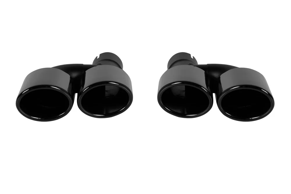 Exhaust tips negre lucioase, potrivite pentru Audi A4 B9.5 după 2021 Comandă acum