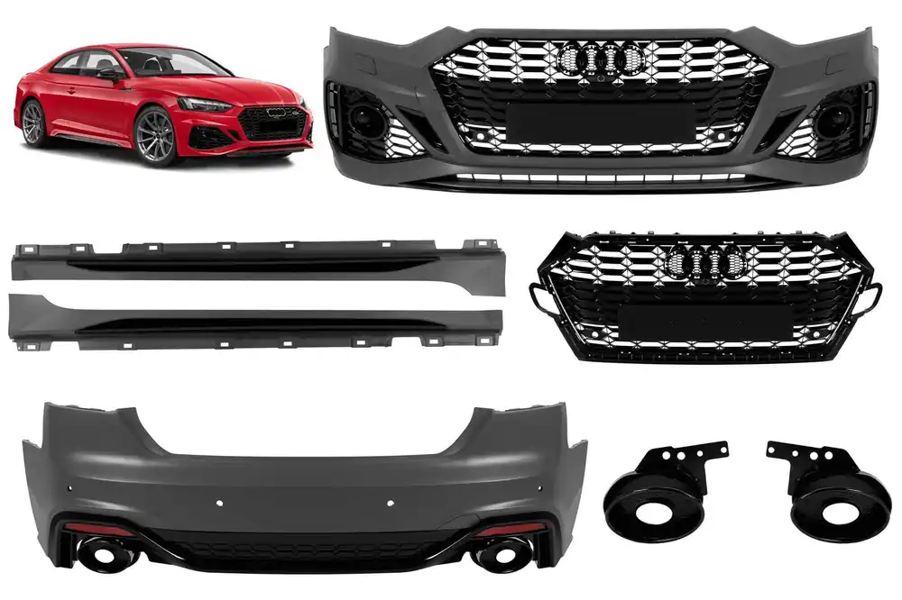 Disponibil imediat RS Style Body Kit potrivit pentru Audi A5 2020-2023