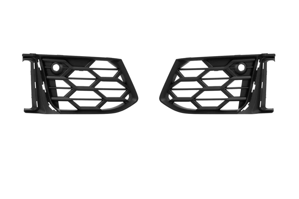 Grile laterale pentru bara de protecție față negru lucios, potrivite pentru Audi A6 2019-2024 Lichidare de stoc