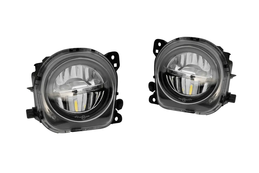 Set de proiectoare LED potrivite pentru BMW Seria 5 F10, F11, Seria 5 GT F07 2013-2016 Crom, Stânga + Dreapta Plată sigură