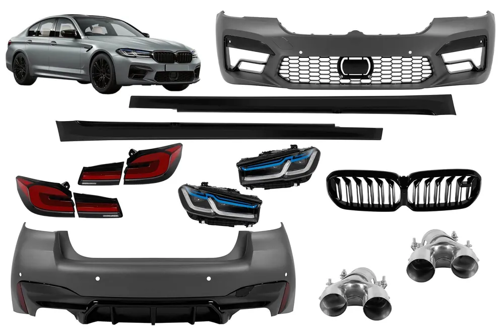 Pachet de tuning stil F90, potrivit pentru BMW Seria 5 G30 2017–2020 – conversie la LCI (după 2021) Cel mai vândut